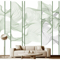 Фотообои на стену "Линии хрома" 300x270(ШxВ) см, 3d флизелиновые обои Модный Дом