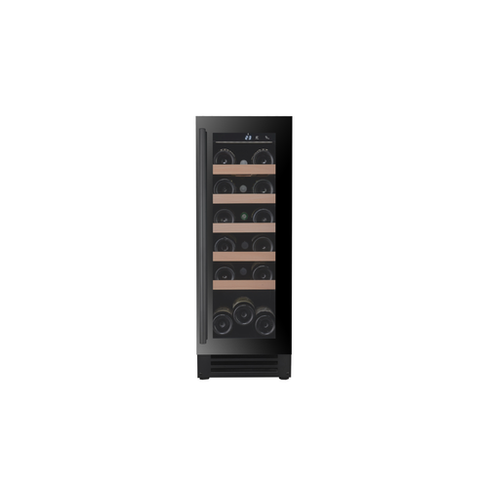 Винный шкаф Vinicole VI20S, чёрный, встраиваемый. Однозонный, монотемпературный, компрессорный холодильник