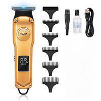 Машинка для стрижки волос Розия, Профессиональный триммер для стрижки волос, для бороды, усов, Золотистый TWS