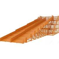 Зимняя деревянная горка IGRAGRAD Snow Fox - 18 м (модель 1) (спортивно-игровая площадка для дачи и улицы)
