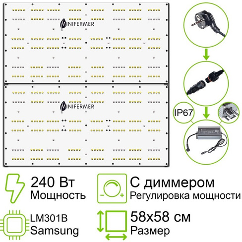 Комплект диммируемый Quantum board 301b 240 Ватт (120*2)