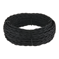 Werkel Retro черный кабель витой 3х2,5 бухта 20 м (под заказ) Retro Кабель