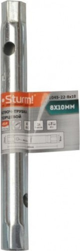 Ключ трубчатый торцевой Sturm 1045-22-8x10 8х10 мм, оцинкованный STURM