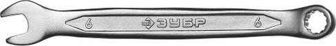 Ключ комбинированный ЗУБР МАСТЕР гаечный 6 мм, [27087-06_z01]