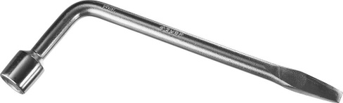 Ключ баллонный ЗУБР МАСТЕР Г-образный, с монтажной лопаткой, 21 мм [2753-21_z02]