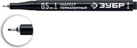 Маркер ЗУБР ПРОФЕССИОНАЛ мп-50 черный, 0.5 мм экстра тонкий перманентный [06321-2]