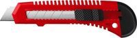 Нож для строительных работ ЗУБР АБС-18 абс пластик, сдвижной фиксатор, сегмент. лезвие [09155_z01]