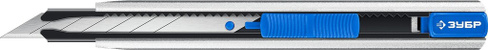 Нож строительный ЗУБР металлический с автостопом про-9а, сегмент. лезвия 9 мм [09152]