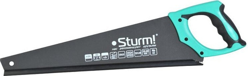 Ножовка по дереву Sturm 1060-64-500 500мм, тефлоновое покрытие, 9tpi, 3d зуб STURM