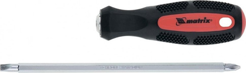 Отвертка комбинированная MATRIX SL6/PH2 мм CrV, антискользящая 2-х компонентная рукоятка [12290]