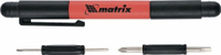 Отвертка карманная MATRIX с комбинированными битами для точных работ 11598 [11598]