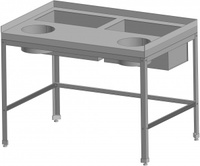 Стол для обработки корнеплодов и овощей RESTOINOX СДК-12/8-ЭН 1200x800x850 мм