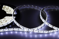 LED лента силикон,10 мм, IP65, SMD 5050, 60 LED/m, 6500K, 12 V, цвет свечения, белый холодный "Lamper"