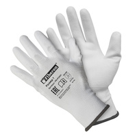 Перчатки "Для точных работ" полиэстероновые, полиуретановое покрытие, в и/у 7S (белые)