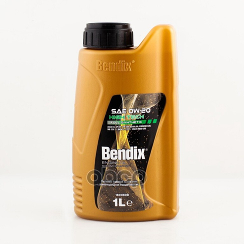 BENDIX Масло Моторное Bendix High Tech 0W-20 Синтетическое 1 Л 180080B