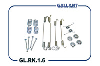 Ремкомплект Задних Тормозных Колодок Renault Duster 1.6/2.0/1.5Dci 11> 4*4 Gallant Gl.rk.1.6 Gallant арт. GL.RK.1.6