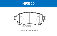 Колодки Тормозные Дисковые Передние Mazda 6 13- HSB арт. HP5320