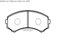 Колодки Тормозные Дисковые Mazda: Mpv (2Wd) 92- HSB арт. HP8264
