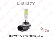 Лампа 12V H27 27W Pgj13 Lynxauto Yellow 1 Шт. Картон L18127y LYNXauto арт. L18127Y
