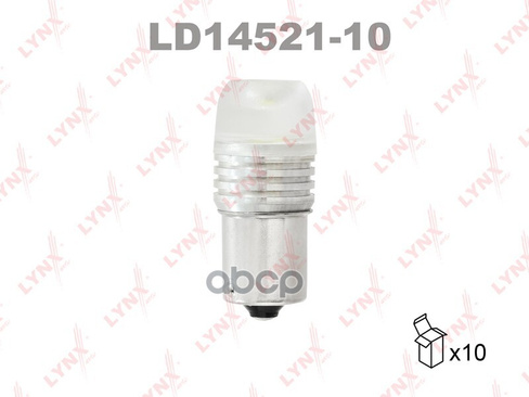 Лампа Светодиодная 12V P21w W Ba15s 12000K Lynxauto Ld14521-10 LYNXauto арт. LD14521-10 10 шт.