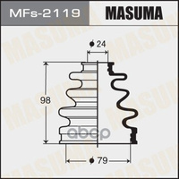 Пыльник Шруса Toyota Allex Masuma Mfs-2119 Masuma арт. MFs-2119