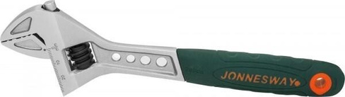 Ключ разводной JONNESWAY W27AT8 эргономичный с пластиковой ручкой, 0-24 мм, L-200 [048046]