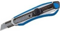 Нож для строительных работ ЗУБР Титан металлический обрезиненный с винтовым фиксатором с [09178_z01]