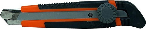 Нож для строительных работ Sturm 1076-09-03 18 мм, выдвиж. лезвие, винт. фиксатор, обрезин. ру STURM
