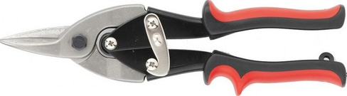 Ножницы по металлу MATRIX 250 мм, пряморежущие, обрезиненные рукоятки// [78330]