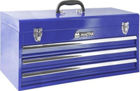 Ящик для инструмента МАСТАК 511-03530B 3 выдвижные полки, синий