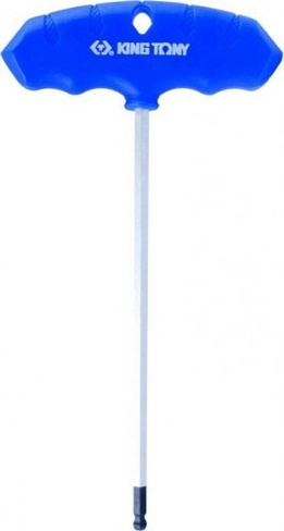 Ключ шестигранный KING TONY Т-образный 2 мм, 90х137 мм, с шаровым окончанием [115002MR]