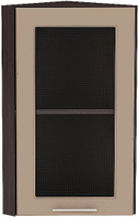 Шкаф верхний торцевой остекленный Ницца Royal ВТ 230 Omnia-Венге