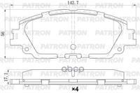 Колодки Тормозные Дисковые Пер. Toyota Camry/Rav4 17- / Lexus Es/Ux 18- PATRON арт. PBP280