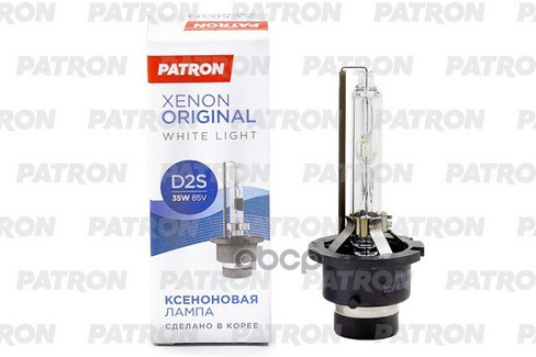 Лампа Газоразрядная D2s 85V 35W 4300K P32d-2 (Белый Свет) Сделано В Корее PATRON арт. PLX-D2S4300