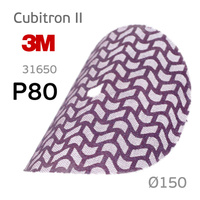 Круг сетчатый 3M (150мм; 80+) Cubitron II керамика на липучке (долговечный) 31650