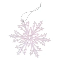 Новогоднее украшение Снежинка Морозко 12x12 см цвет розовый Без бренда Отсутствует
