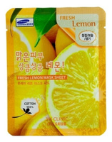 3W CLINIC Тканевая маска для лица с экстрактом лимона Fresh Lemon Mask Sheet