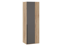 Распашной шкаф Порто Яблоня Беллуно / Серый, Без зеркала, 580 мм