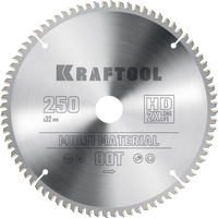 Диск пильный по алюминию 250x32 мм 80T Kraftool Multi Material 36953-250-32 KRAFTOOL