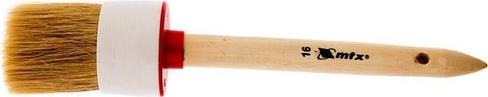 Кисть круглая MATRIX №16 (55 мм), натуральная щетина, деревянная ручка/ [82086]