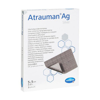 Повязки мазевые Atrauman Ag/Атраумен Аг 5x5см 3шт (499570) Пауль Хартманн