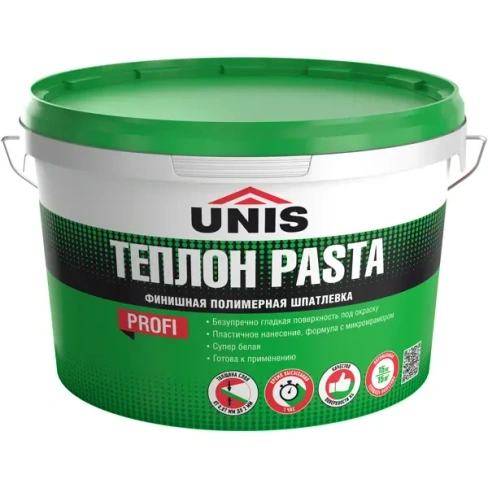 Шпатлевка полимерная финишная Unis Теплон Pasta 15 кг UNIS Теплон Теплон Pasta