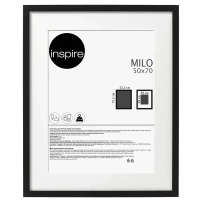 Рамка Inspire Milo 50x70 см цвет черный INSPIRE None