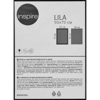 Рамка Inspire Lila 50x70 см цвет черный INSPIRE None