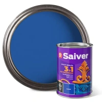 Грунт-эмаль по ржавчине 3 в 1 Saiver цвет синий 0.8 кг SAIVER Грунт-эмаль по ржавчине SAIVER