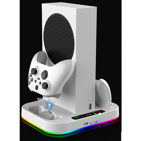 Многофункциональный стенд VOLFOX с зарядкой и RGB подсветкой для Xbox series S, XBS-210 Volfox