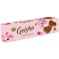 Печенье Гейша Fazer Geisha в шоколадной глазури с ореховым кремом 100 г (Из Финляндии)