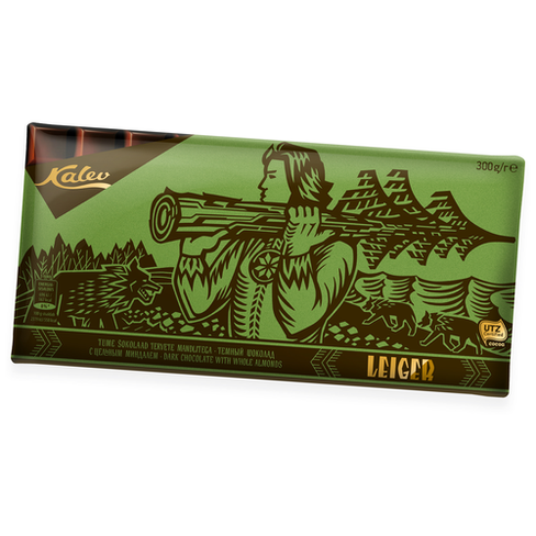 Шоколад Kalev Leiger темныйореховый, шоколадный, 300 г