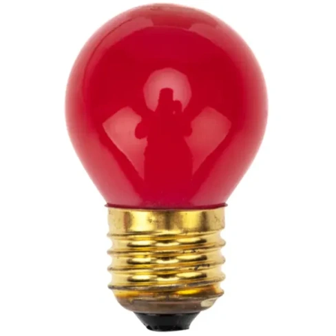 Лампа накаливания Neon-Night E27 230 В 10 Вт шар 70 лм красный цвет света Без бренда None